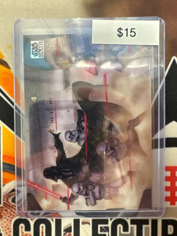 Topps Chrome Star Wars Galaxy Dark Entrance Speckle Refractor