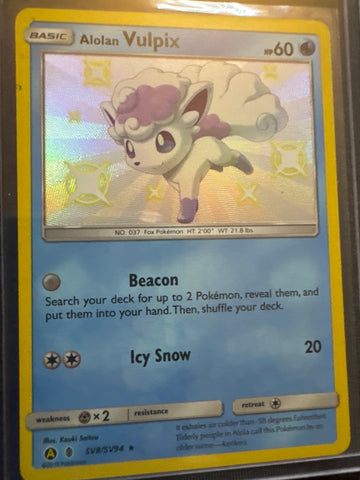 Pokemon Alolan Vulpix SV8/SV94 Hidden Fates