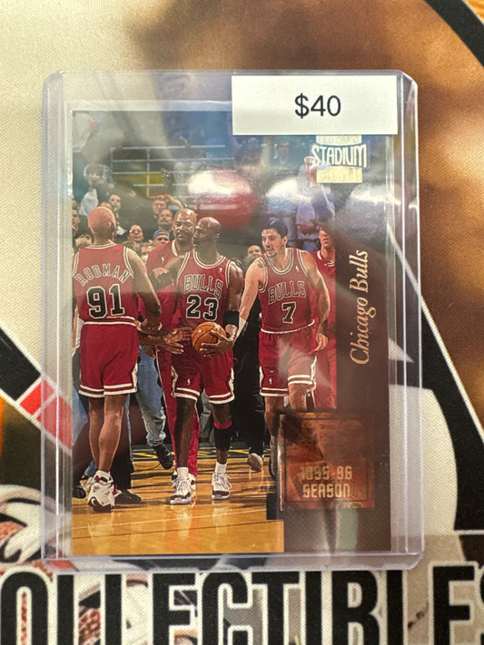 1996 Topps Stadium Club NBA Golden Moments Chicago Bulls