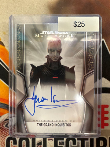 2025 Topps Star Wars Masterwork Jason Isaacs As The Grand Inquisitor Autograph