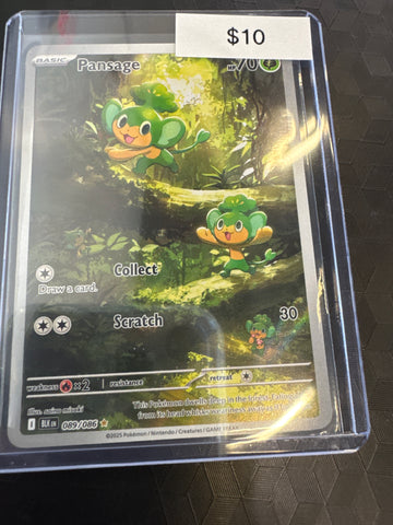 Pokemon Pansage 089/086 Black Bolt