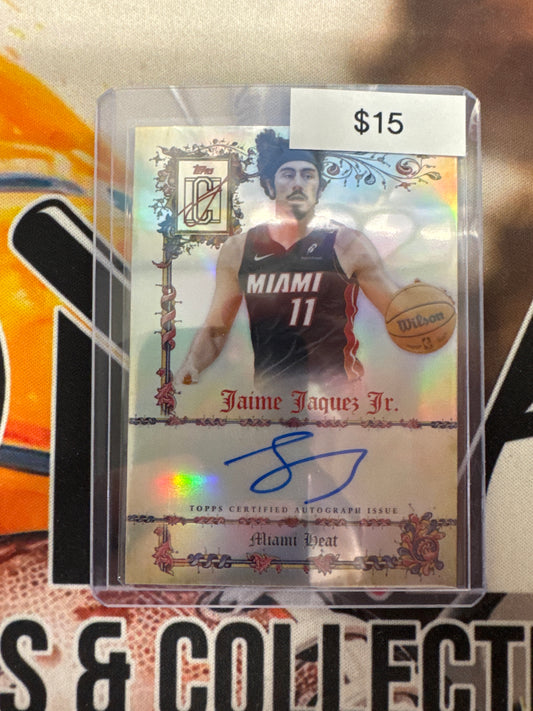2026 Topps Signature Class NBA Jaime Jaquez Jr. Manuscripts Refractor Autograph