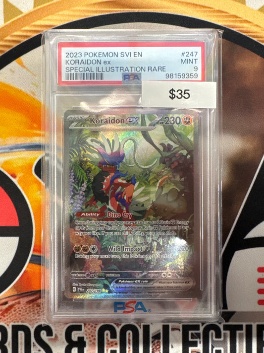 2023 Pokemon SVI English Koraidon EX Special Illustration Rare 247/198 PSA 9