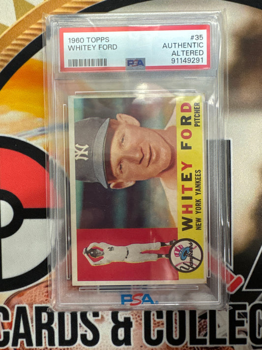 1960 Topps Whitey Ford PSA Authentic/Altered