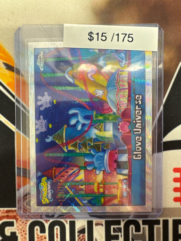2025 Topps Chrome SpongeBob Glove Universe Hyper Refractor /175