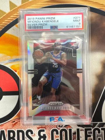 2019 Panini Prizm NBA Mfiondu Kabengele Rookie Silver Prizm PSA 9