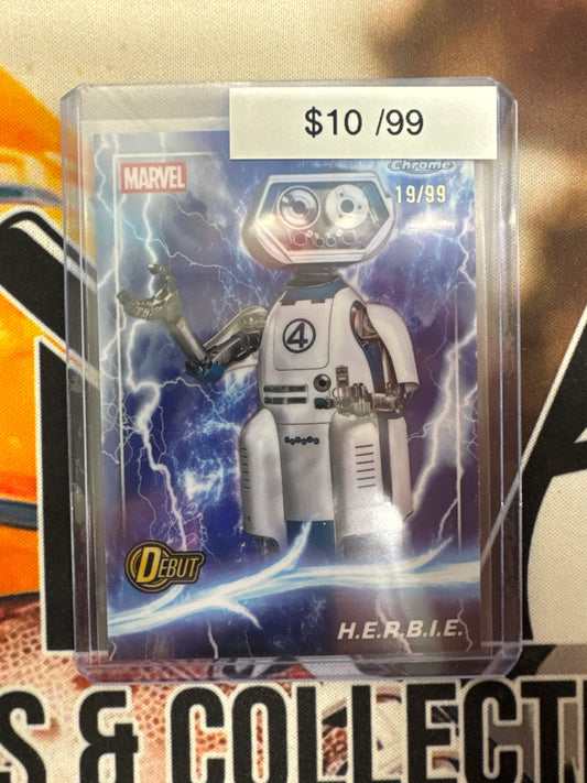 2025 Topps Chrome Marvel Studios H.E.R.B.I.E Thor Refractor /99