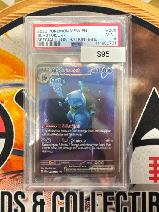 Pokemon Blastoise ex 200/165 PSA 9