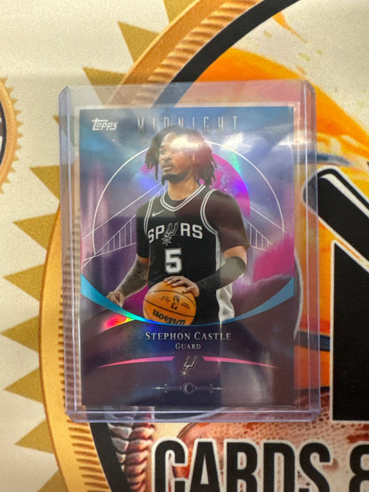 2025-26 Topps Midnight NBA Stephon Castle Pink Refractor