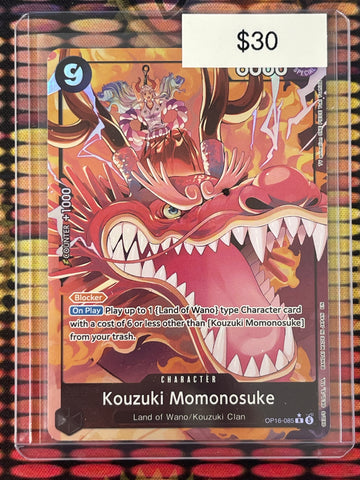One Piece Kouzuki Momonosuke Alternate Art The Time Of Battle OP16-085