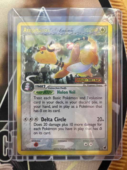 Pokemon Ampharos Dragon Frontiers  Reverse Holo 1/101 NM