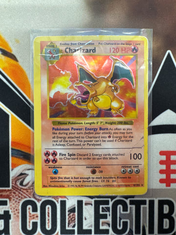 Pokémon Charizard Shadowless 4/102 base set holo DM