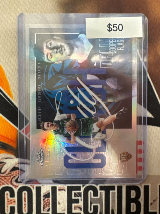 2026 Topps Chrome NBA Update Cooper Flagg Rookie Clutch City Refractor
