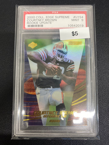 2000 Collector’s Edge Supreme Courtney Brown Rookie Update PSA 9