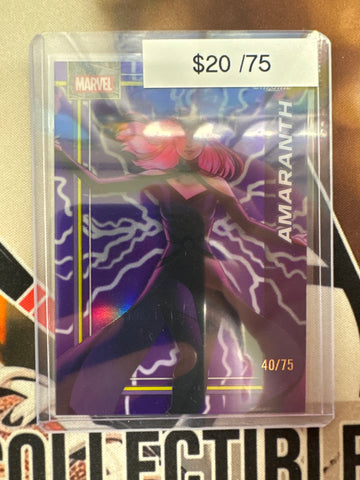 2026 Topps Chrome Marvel Amaranth Storm’s Lightning Purple Refractor /75