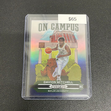 2021 NBA Davion Mitchell Prizm Draft Picks On Campus Rookie