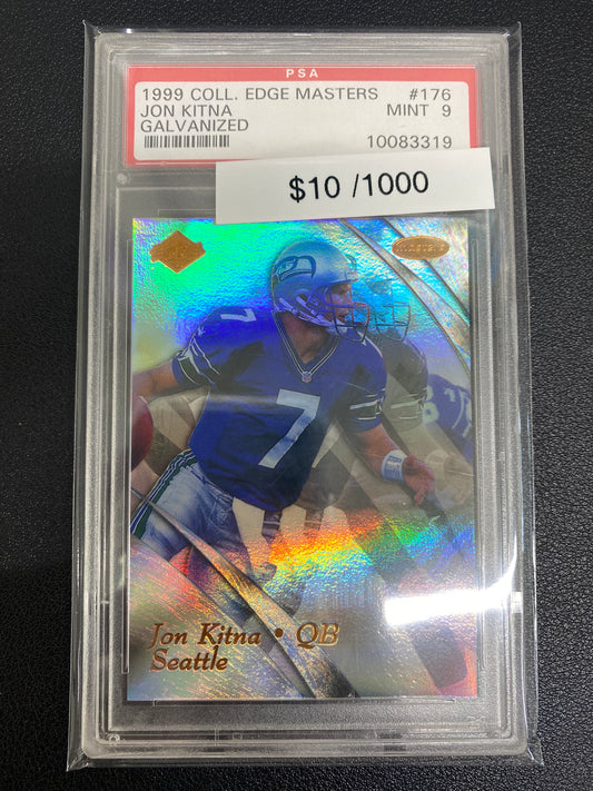 1999 Collector’s Edge Masters Jon Kitna Galvanized /1000 PSA 9