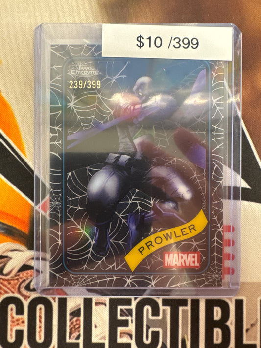 2025 Topps Chrome Marvel Prowler Spiderman Refractor /399
