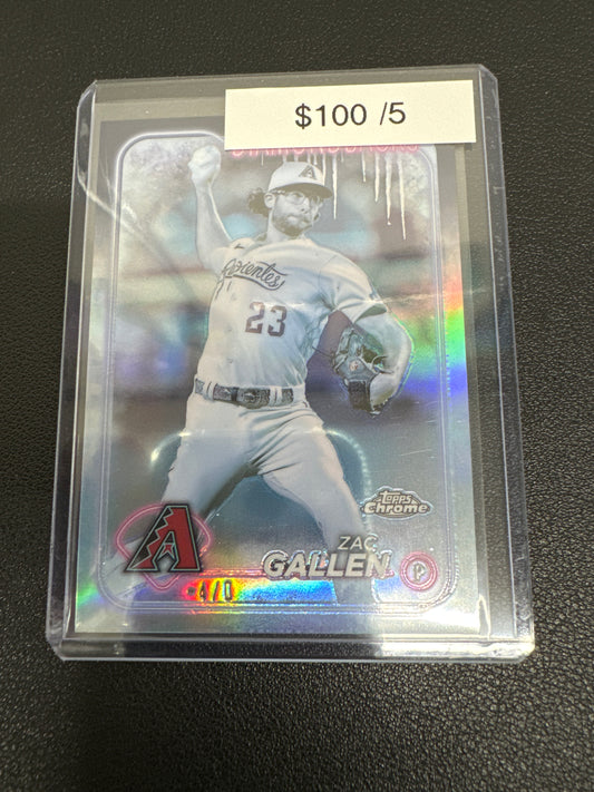 2024 Topps Chrome Zac Gallen -4/0