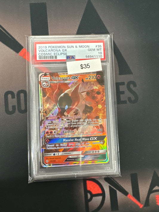 Pokemon Volcarona GX 35/236 PSA 10