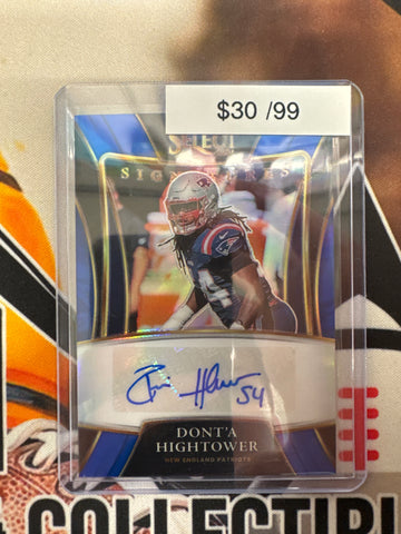 2021 Panini Select NFL Dont’a Hightower Signatures Blue Prizm /99