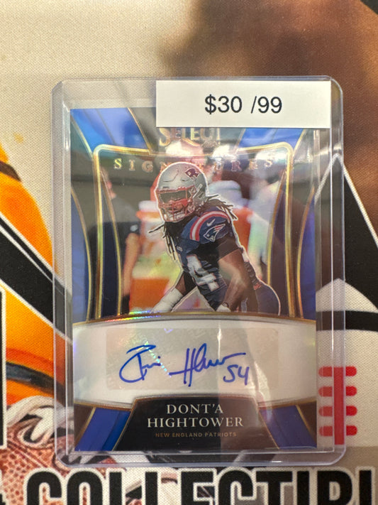 2021 Panini Select NFL Dont’a Hightower Signatures Blue Prizm /99