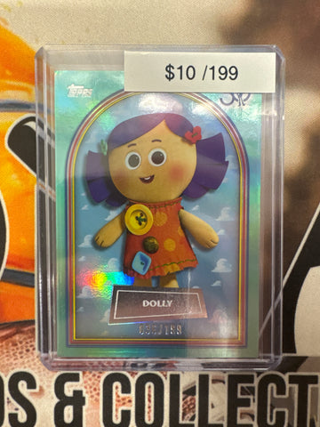 2026 Topps Toy Story 30th Anniversary Dolly Aqua Foil Refractor /199