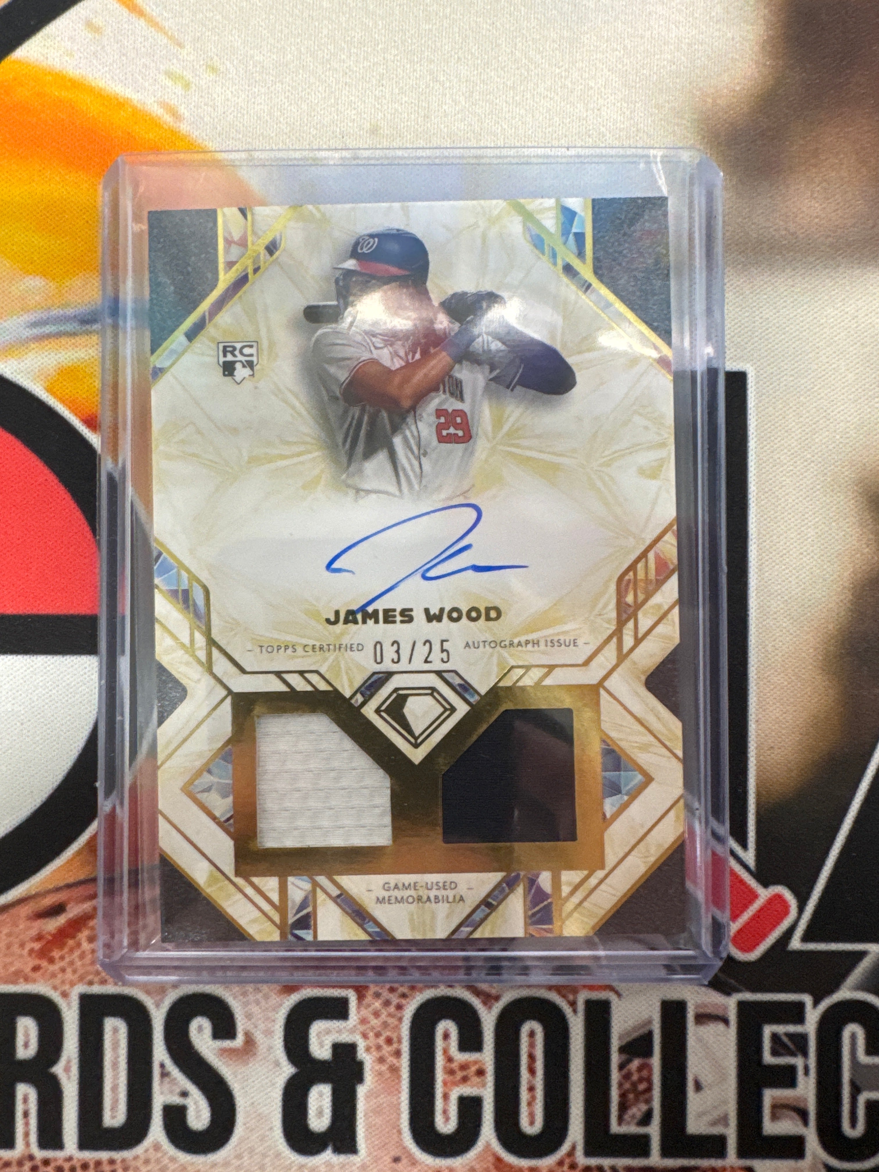 2025 Topps Diamond Icons MLB James Wood Rookie Single Player Autograph ...