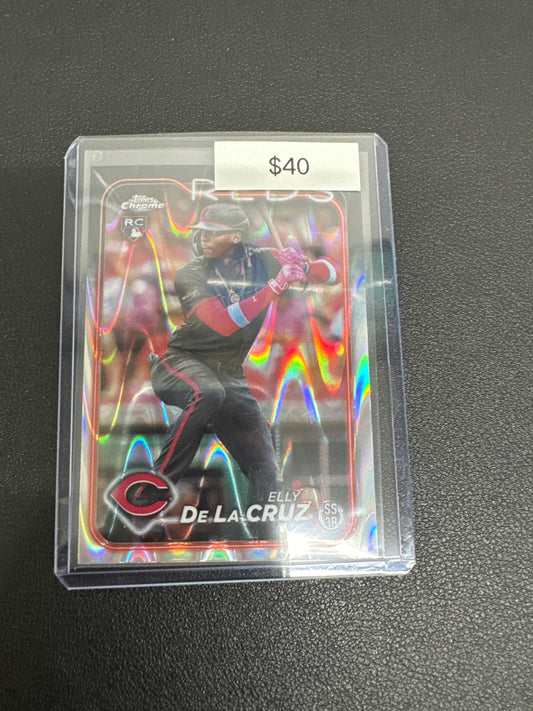 2024 Topps Chrome Elly De La Cruz Rookie Raywave