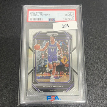 2022 NBA Prizm Keegan Murray Rookie PSA 10