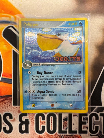 Pokémon Pelipper 21/107 Ex Deoxys Reverse Foil