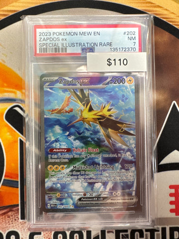 Pokémon Zapdos ex Special Illustration Rare (151) 202/165 PSA 7
