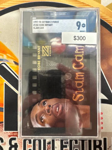 1997-98 Skybox Z-Force Kobe Bryant Rookie Slam Cam SGC 9