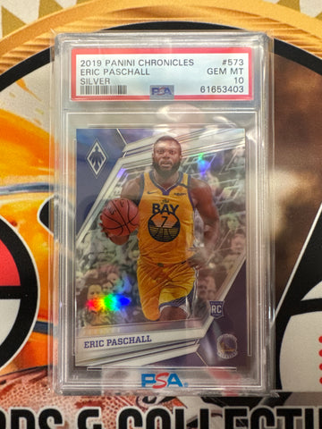 2019 Panini Chronicles NBA Eric Paschall Rookie Silver PSA 10