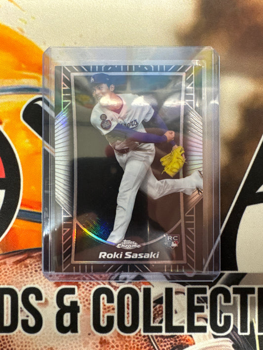 2025 Topps Chrome MLB Roki Sasaki Rookie Shadow Etch
