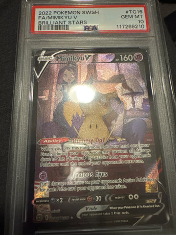 Pokemon Mimikyu V TG16/TG30 PSA 10