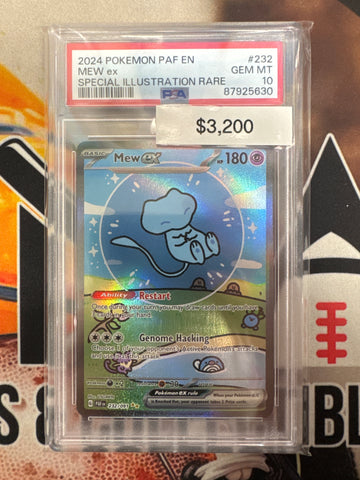 2024 Pokemon Paldean Fates Mew Ex Special Illustration Rare 232/091 PSA 10