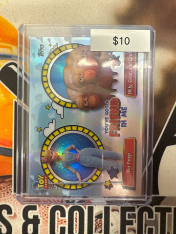 2026 Topps Toy Story 30th Anniversary Bo Peep & Billy, Goat And Gruff You’ve Got A Friend In Me Refractor