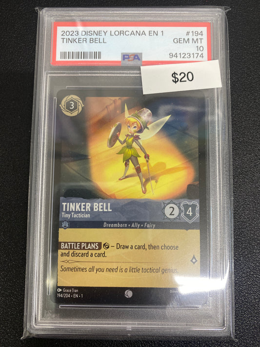 Disney Lorcana The First Chapter Tinker Bell PSA 10