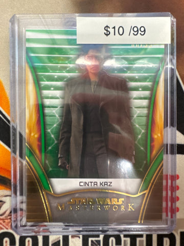 2025 Topps Star Wars Masterwork Cinta Kaz Green Refractor /99