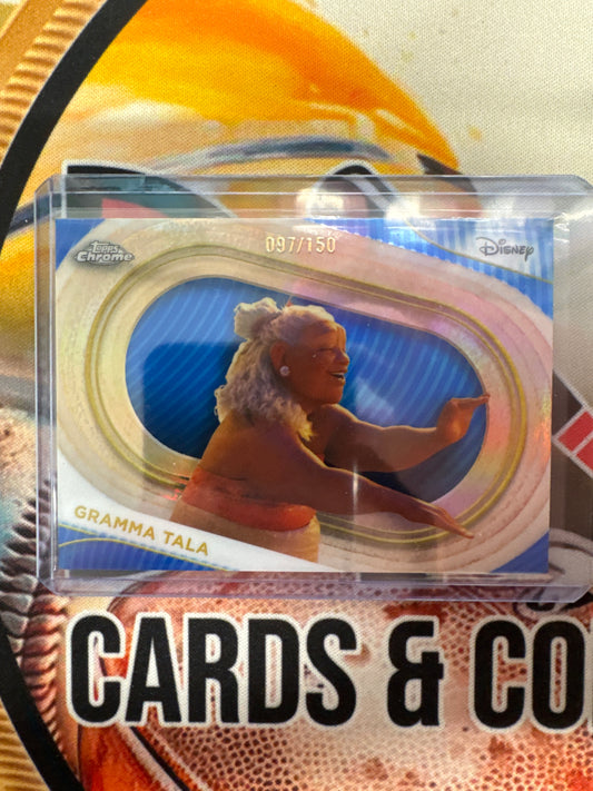 2025 Topps Chrome Disney Gramma Tala Blue Refractor /150
