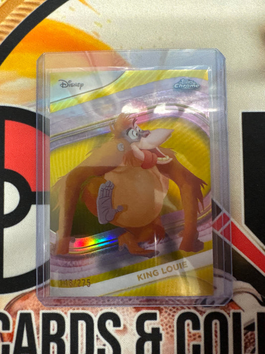 2025 Topps Chrome Disney King Louie Yellow Refractor /275