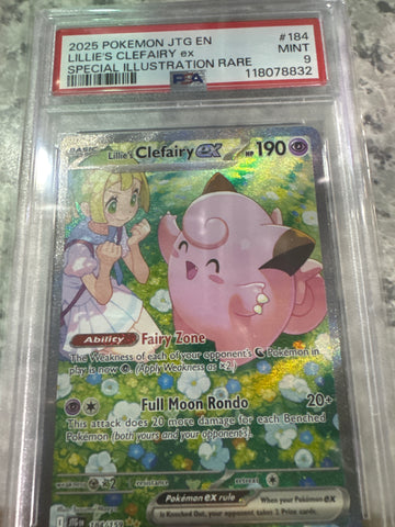 Pokemon Lillie’s Clefairy ex 184/159 PSA 9