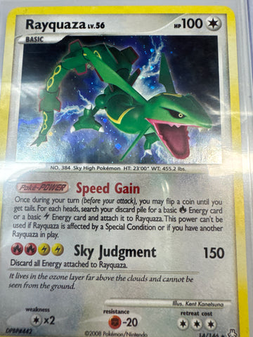 Pokemon Rayquaza holo 14/146 Legends Awakened MP