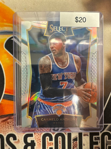 2015-16 Panini Select NFL Carmelo Anthony Silver Prizm