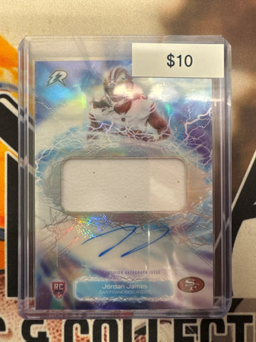 2026 Topps Resurgence NFL Jordan James Radial Rookie Relic Autograph Refractor