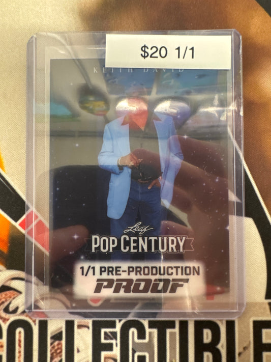 2025 Leaf Pop Century Keith David 1/1 Pre-Production Proof Acetate
