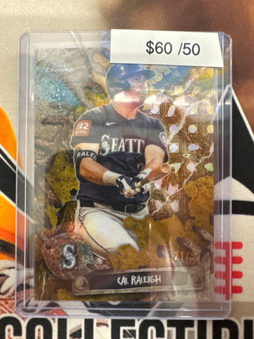 2026 Topps Chrome MLB X Cactus Jack Cal Raleigh Gold Refractor /50