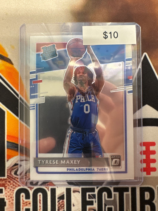 2020-21 Panini Donruss Optic NBA Tyrese Maxey Rated Rookie