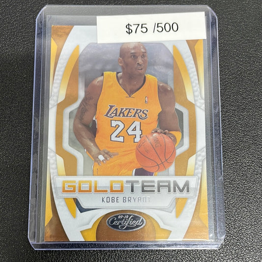 2009-10 Panini Certified Gold Team Kobe Bryant /500